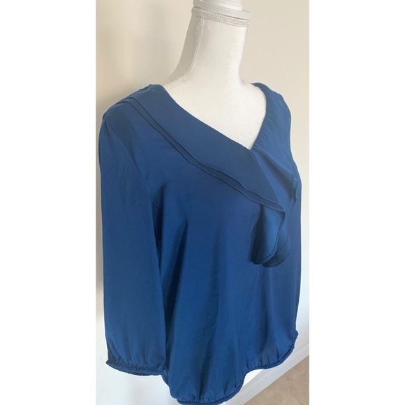 Ann Taylor Loft Royal Blue Blouse - Picture 3 of 5